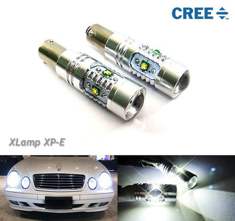 2 pieces of BAX9s H6W 64132 5x CREE XP-E LED Projector Light bulb 25W white