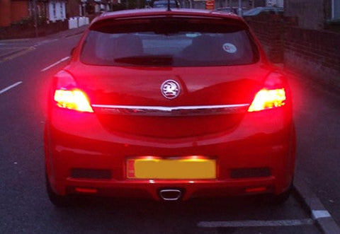 2 pieces of 30 High Power SMD LED 382 (P21W) 1156 7506 207 BA15s Light bulb red