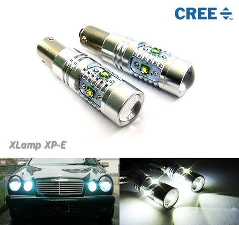 2 pieces of BAX9s H6W 64132 5x CREE XP-E LED Projector Light bulb 25W white