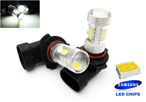 2 pieces of 15 SAMSUNG High Power 2835 SMD LED 9006 HB4 Light bulb 15W white