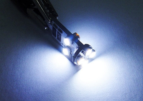 2 pieces of 8 SMD LED No Error 233 BA9s T4W Light bulb white