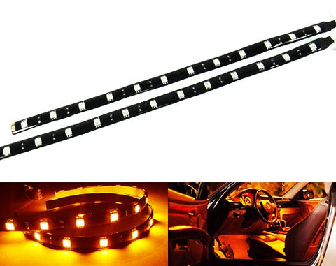 2 pieces of 12 High Power SMD LED Light strip 30cm Amber