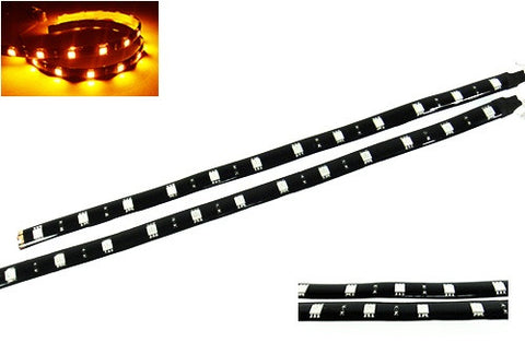2 pieces of 12 High Power SMD LED Light strip 30cm Amber