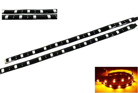 2 pieces of 12 High Power SMD LED Light strip 30cm Amber