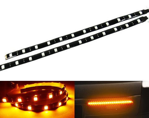 2 pieces of 12 High Power SMD LED Light strip 30cm Amber