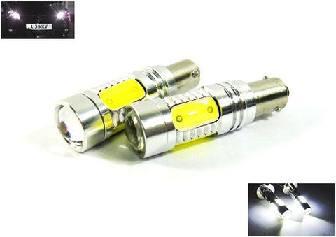 2 pieces of 233 BA9s T4W High Power LED Projector Light bulb with Plasma SMD LED 7.5W white