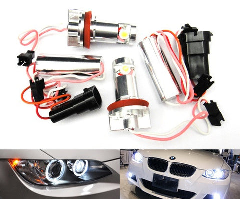BMW xenon white LED Angel Eyes / Halo Ring replacement Light / Lamp bulbs