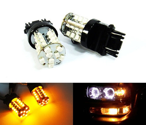 2 pieces of 40 SMD LED 580 7443 W21/5W 582 7440 W21W 992 Light bulb amber