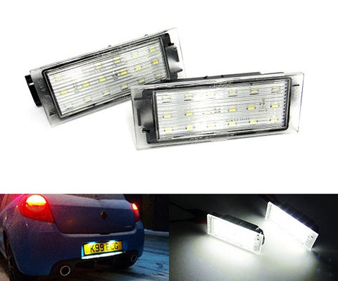 LED License Number Plate Light lamp OEM Replacement kit Renault Clio Megane Laguna