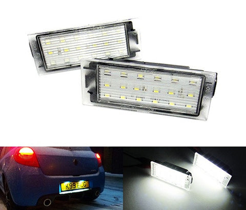 LED License Number Plate Light lamp OEM Replacement kit Renault Clio Megane Laguna