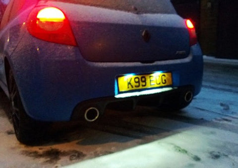 LED License Number Plate Light lamp OEM Replacement kit Renault Clio Megane Laguna