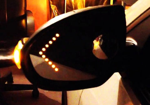 2 pieces of 27 SMD LED Side Mirror Sequential Turn Signal Arrow Panel Light Amber