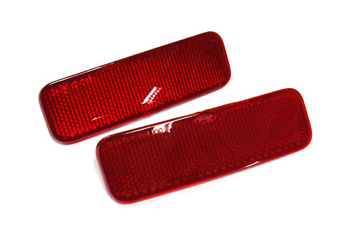 2x Red Lens Bumper Reflector Assembly Light 2012-up Ford Transit Tourneo