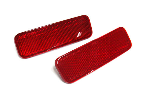 2x Red Lens Bumper Reflector Assembly Light 2012-up Ford Transit Tourneo