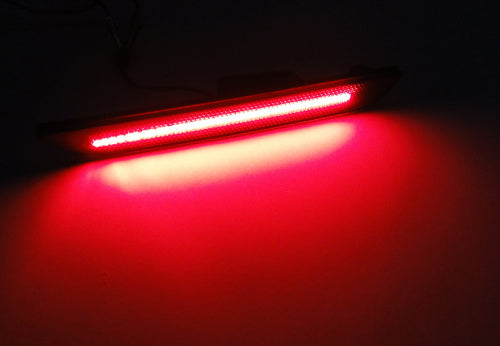 2x Black Smoked Lens LED Rear Bumper Side Marker Light Red 2015+ Ford Mustang VI