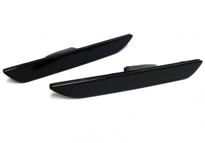 2x Black Smoked Lens LED Rear Bumper Side Marker Light Red 2015+ Ford Mustang VI