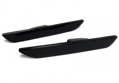 2x Black Smoked Lens LED Rear Bumper Side Marker Light Red 2015+ Ford Mustang VI