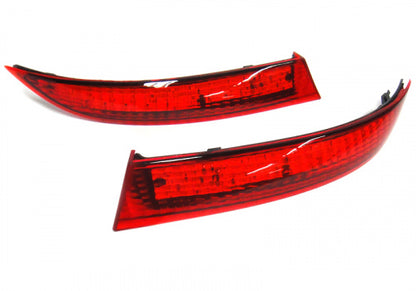 2x LED Bumper Reflector Assembly Red Lens Tail Brake Light Red BMW X5 E70 LCI