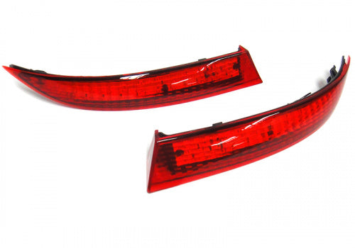 2x LED Bumper Reflector Assembly Red Lens Tail Brake Light Red BMW X5 E70 LCI