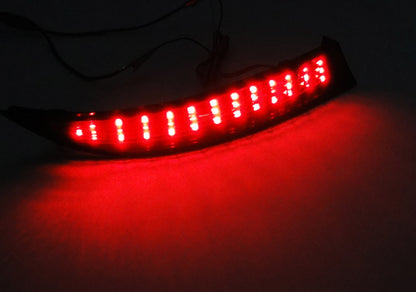 2x LED Bumper Reflector Assembly Red Lens Tail Brake Light Red BMW X5 E70 LCI