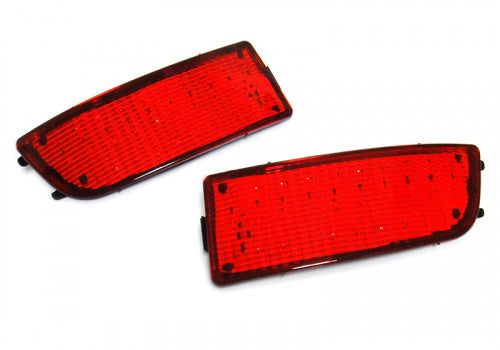 2x LED Bumper Reflector Assembly Red Lens Tail Brake Light Red 06+ MB Sprinter 906 VW Crafter