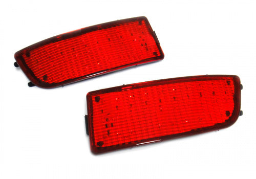 2x LED Bumper Reflector Assembly Red Lens Tail Brake Light Red 06+ MB Sprinter 906 VW Crafter