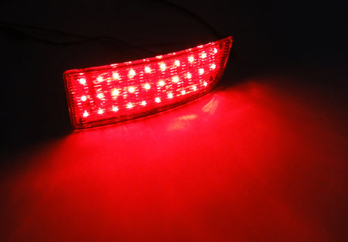 2x LED Bumper Reflector Assembly Red Lens Tail Brake Light Red 06+ MB Sprinter 906 VW Crafter