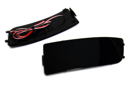 2x LED Bumper Reflector Assembly Black Smoked Lens Tail Brake Light Red 06+ MB Sprinter 906 VW Crafter