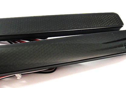 2x LED Bumper Reflector Assembly Black Smoked lens Tail Brake Light Red 2014+ Nissan Qashqai Pathfinder Q30 Q50