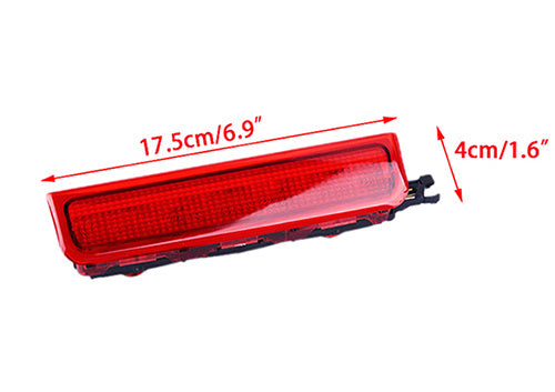 1x Red Lens LED High Mount Level Third Brake Stop Light 2004-15 VW Caddy MK III