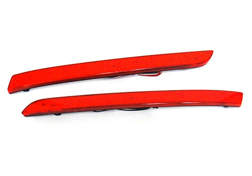 2x LED Bumper Reflector Assembly Red lens Tail Brake Light Red 2012-16 VW Transporter T5 Caravelle facelifted