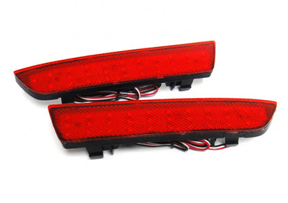 2x LED Bumper Reflector Assembly Red lens Tail Brake Light Red 2014+ Mercedes Vito Viano W447