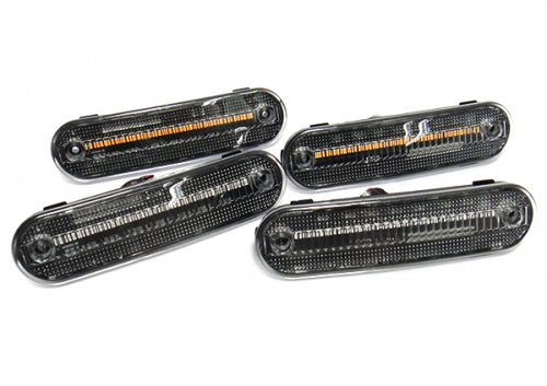 4x Clear Lens LED Side Marker Light Amber Red 90-05 Mazda MX-5