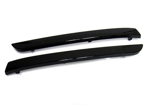 2x Bumper Reflector Assembly Black Smoked lens Light 2012-16 VW Transporter T5 Caravelle facelifted