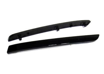 2x Bumper Reflector Assembly Black Smoked lens Light 2012-16 VW Transporter T5 Caravelle facelifted
