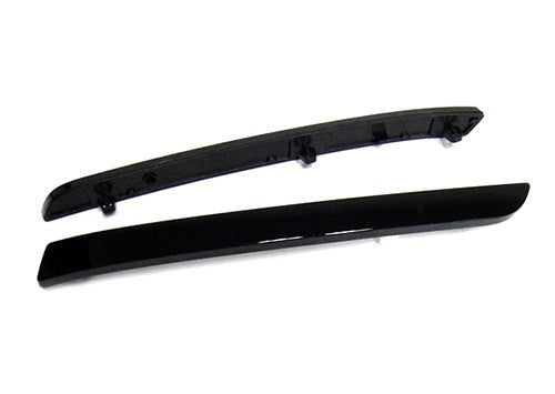 2x Bumper Reflector Assembly Black Smoked lens Light 2012-16 VW Transporter T5 Caravelle facelifted