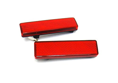 2x Bumper Reflector Assembly Red lens Light Vauxhall Vivaro Renault Trafic