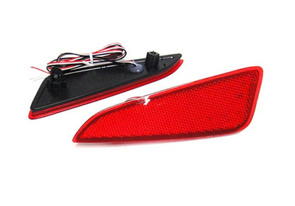 2x LED Bumper Reflector Assembly Red lens Tail Brake Light Red Toyota C-HR