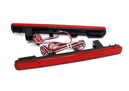 2x LED Bumper Reflector Assembly Red lens Tail Brake Light Red Acura TSX Euro Accord MKVIII