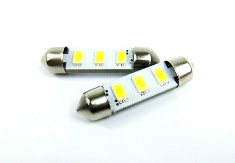 2 pieces of Error Free high power 3 SAMSUNG SMD LED 37mm C5W 6418 Festoon bulb white