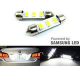 2 pieces of Error Free high power 3 SAMSUNG SMD LED 37mm C5W 6418 Festoon bulb white