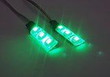 2 pieces of 3 SMD LED universal light strip green