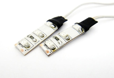 2 pieces of 3 SMD LED universal light strip amber