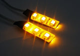 2 pieces of 3 SMD LED universal light strip amber