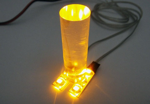 2 pieces of 3 SMD LED universal light strip amber