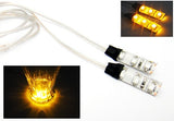 2 pieces of 3 SMD LED universal light strip amber