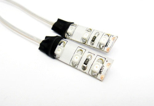 2 pieces of 3 SMD LED universal light strip red