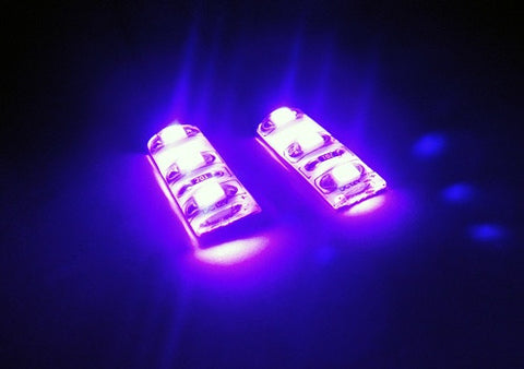 2 pieces of 3 SMD LED universal light strip purple