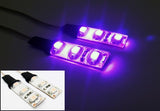 2 pieces of 3 SMD LED universal light strip purple