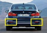 2x LED Bumper Reflector Black Smoked lens Tail Brake Light lamp Red 2012+ BMW 3-series F30 F31 F35